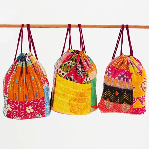 NEW! by Sevya Handmade Kantha Boho BackPack - Picture 2 of 6
